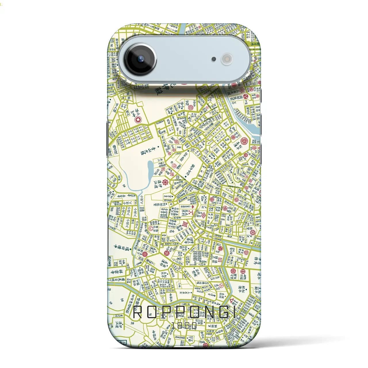 【六本木（東京都）】万延江戸図iPhoneケース（バックカバータイプ）