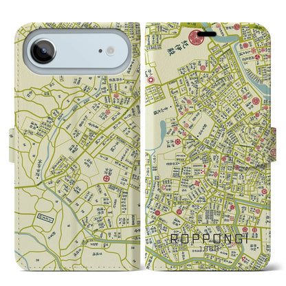 【六本木（東京都）】万延江戸図iPhoneケース（手帳タイプ）