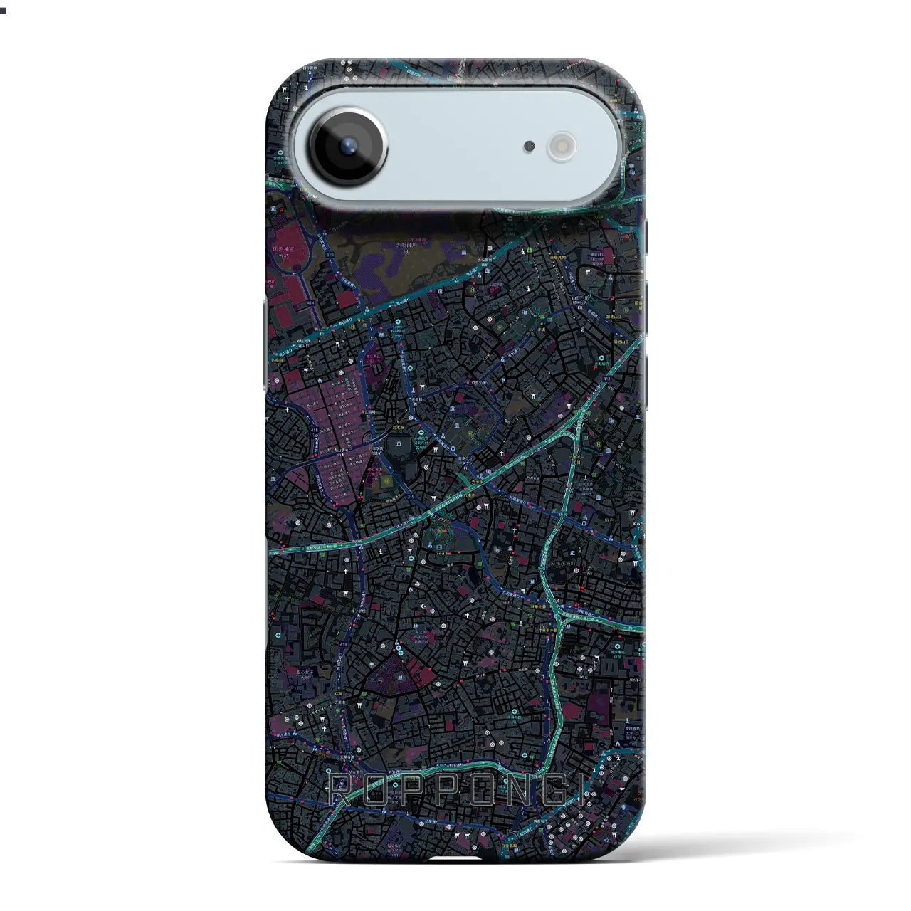 【六本木（東京都）】地図柄iPhoneケース（バックカバータイプ）