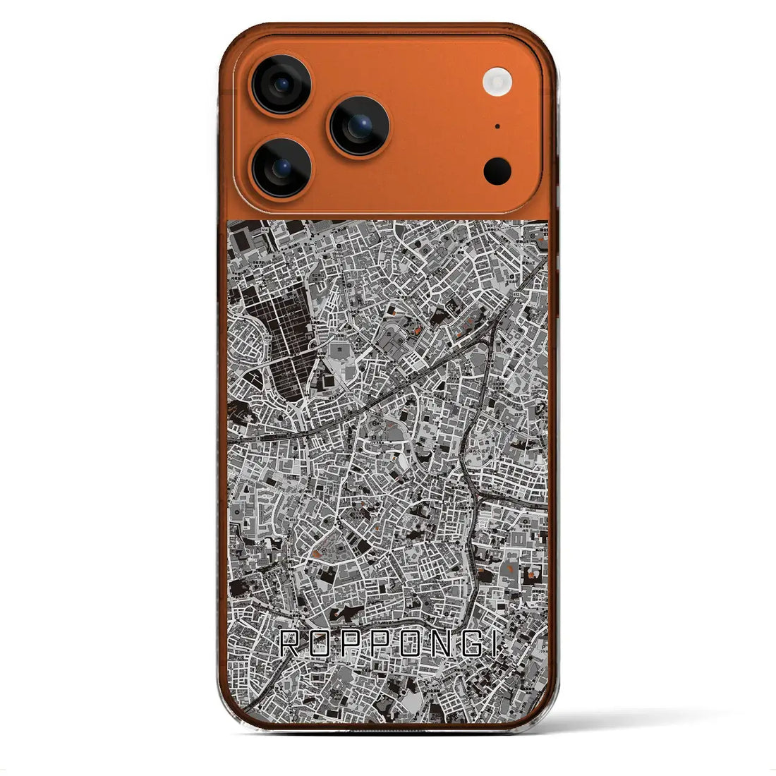 【六本木(東京都)】地図柄iPhoneケース(クリアタイプ)