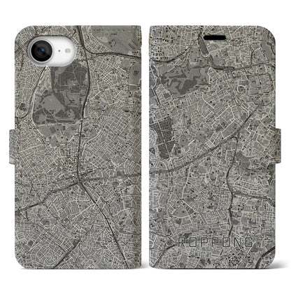 【六本木（東京都）】地図柄iPhoneケース（手帳タイプ）