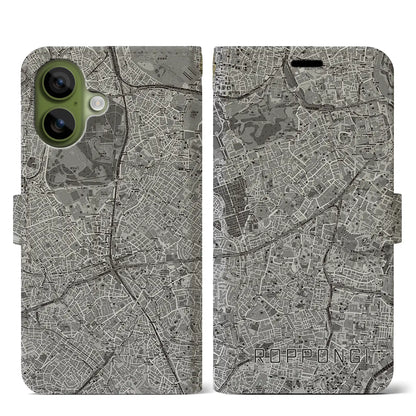 【六本木（東京都）】地図柄iPhoneケース（手帳タイプ）