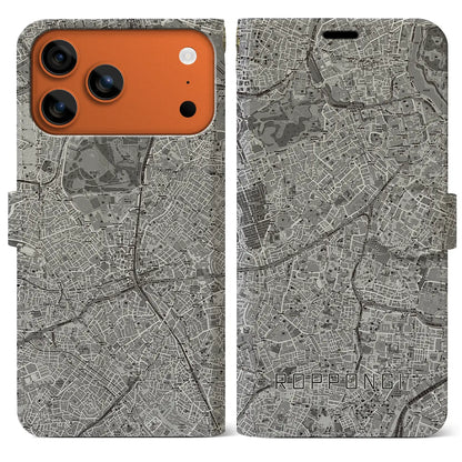 【六本木（東京都）】地図柄iPhoneケース（手帳タイプ）