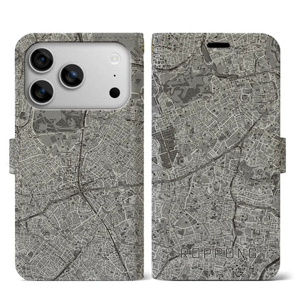 【六本木（東京都）】地図柄iPhoneケース（手帳タイプ）