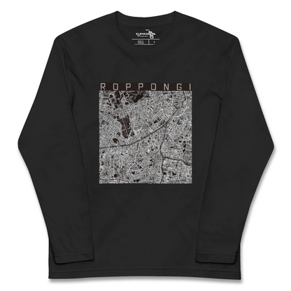 【六本木（東京都）】地図柄ロングスリーブTシャツ