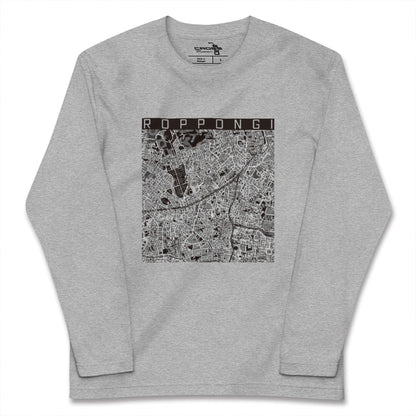 【六本木（東京都）】地図柄ロングスリーブTシャツ