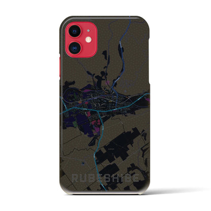 【留辺蘂（北海道）】地図柄iPhoneケース（バックカバータイプ）