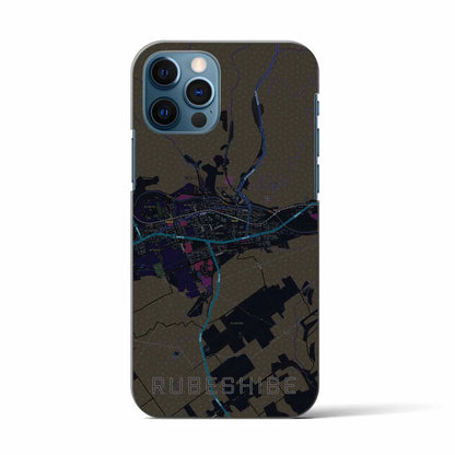 【留辺蘂（北海道）】地図柄iPhoneケース（バックカバータイプ）