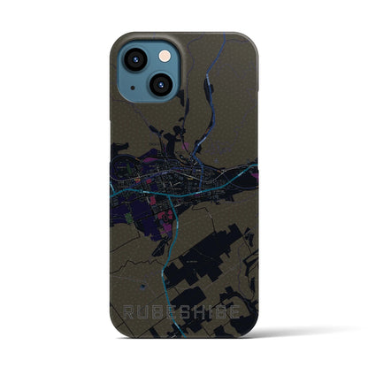 【留辺蘂（北海道）】地図柄iPhoneケース（バックカバータイプ）