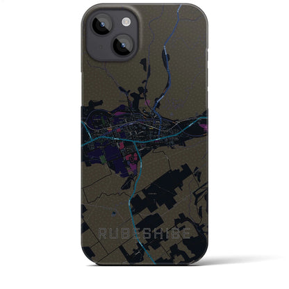 【留辺蘂（北海道）】地図柄iPhoneケース（バックカバータイプ）