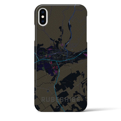 【留辺蘂（北海道）】地図柄iPhoneケース（バックカバータイプ）