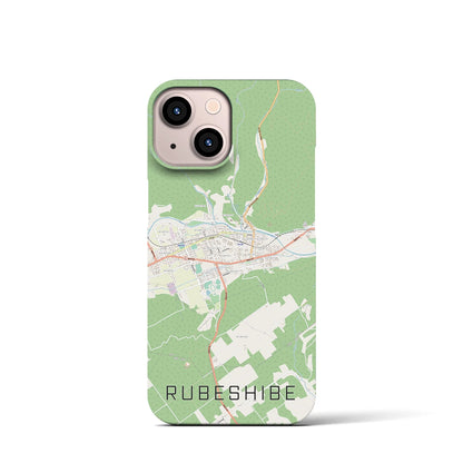 【留辺蘂（北海道）】地図柄iPhoneケース（バックカバータイプ）