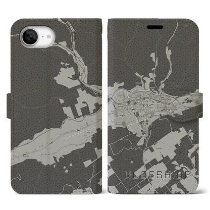 【留辺蘂（北海道）】地図柄iPhoneケース（手帳タイプ）