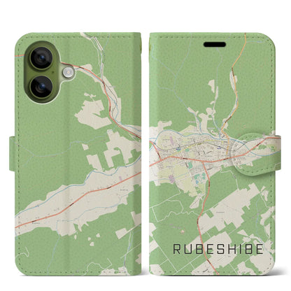 【留辺蘂（北海道）】地図柄iPhoneケース（手帳タイプ）