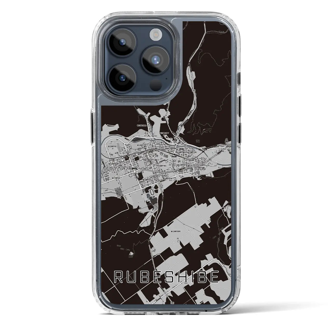 【留辺蘂（北海道）】地図柄iPhoneケース（MagSafeタイプ）