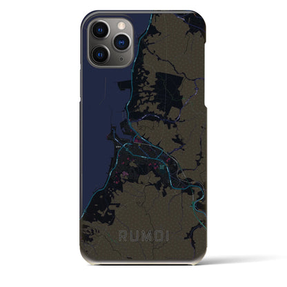 【留萌（北海道）】地図柄iPhoneケース（バックカバータイプ）