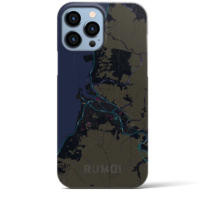 【留萌（北海道）】地図柄iPhoneケース（バックカバータイプ）