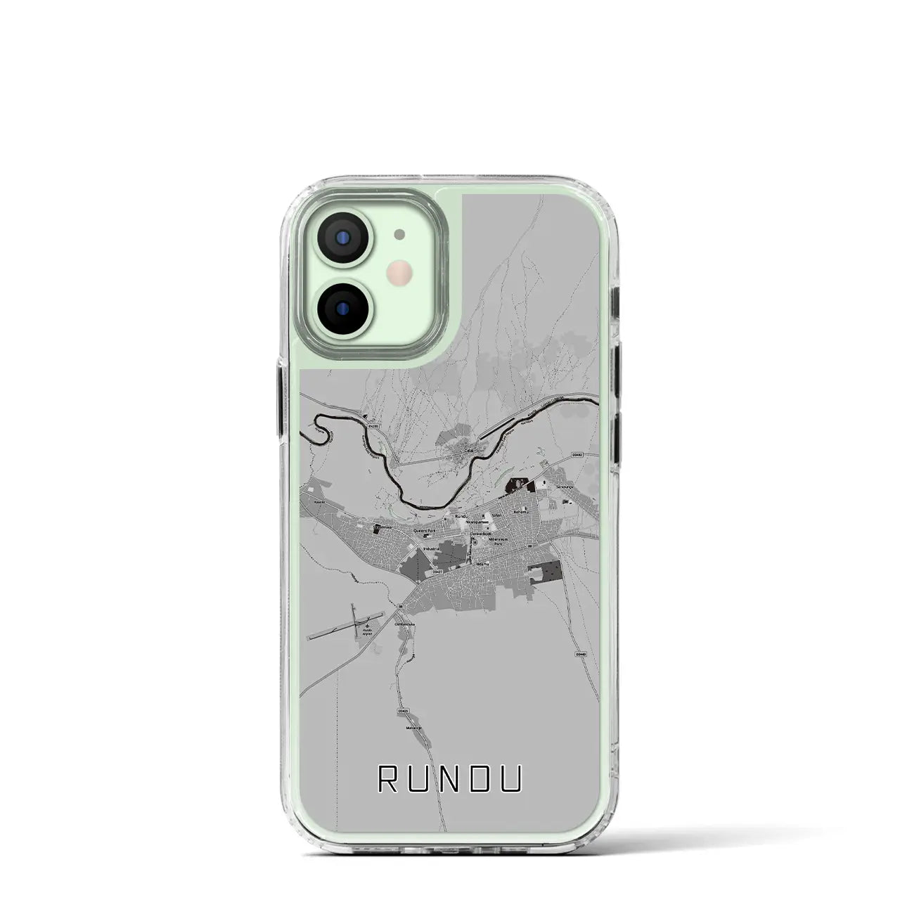 【ルンドゥ（ナミビア）】地図柄iPhoneケース（MagSafeタイプ）