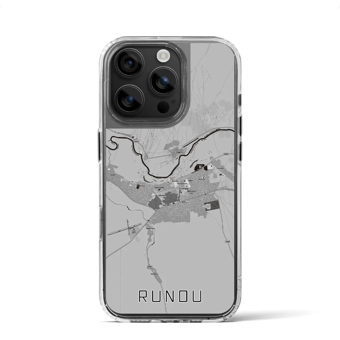 【ルンドゥ（ナミビア）】地図柄iPhoneケース（MagSafeタイプ）