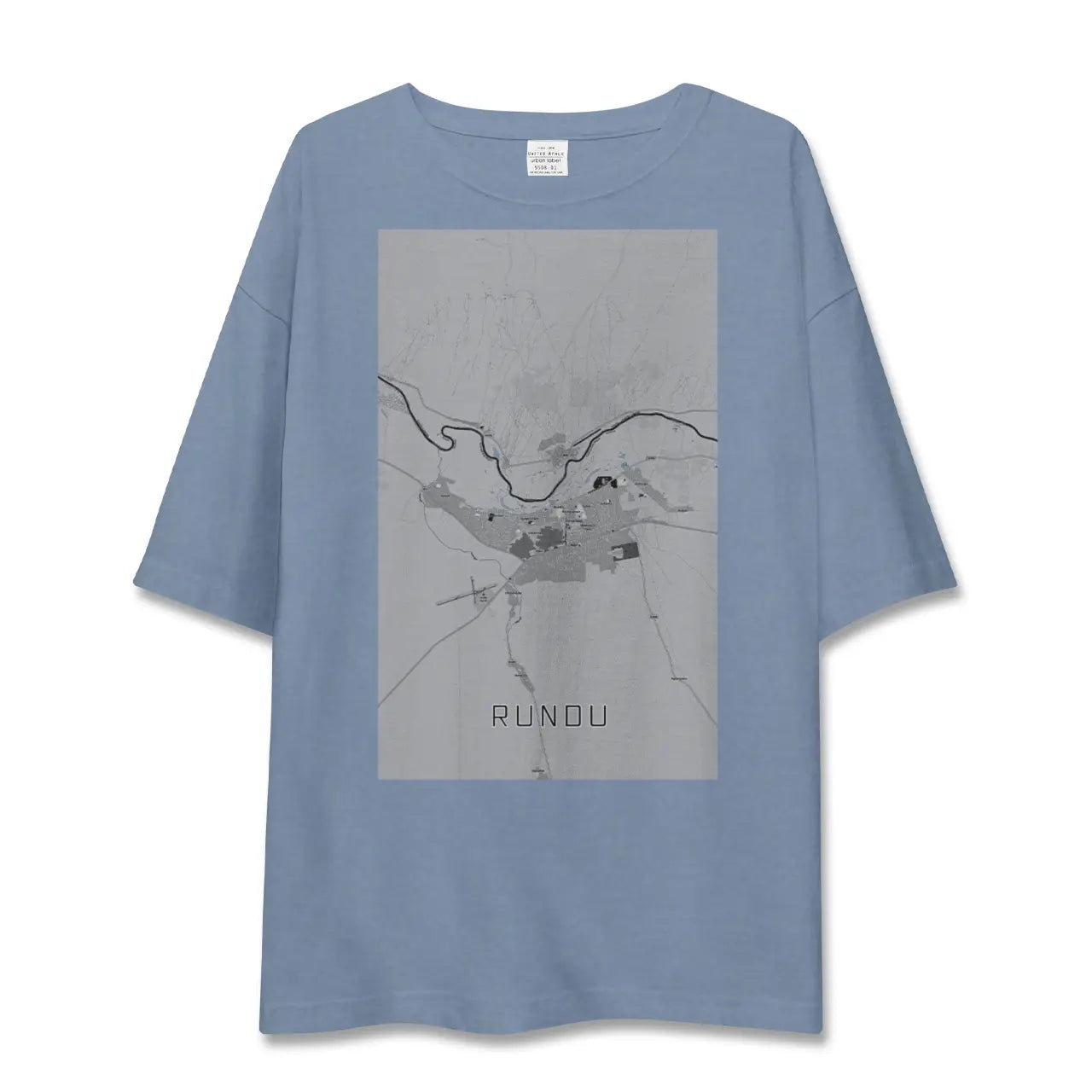 【ルンドゥ（ナミビア）】地図柄ビッグシルエットTシャツ