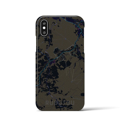 【留寿都（北海道）】地図柄iPhoneケース（バックカバータイプ）
