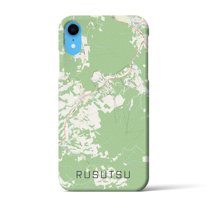 【留寿都（北海道）】地図柄iPhoneケース（バックカバータイプ）