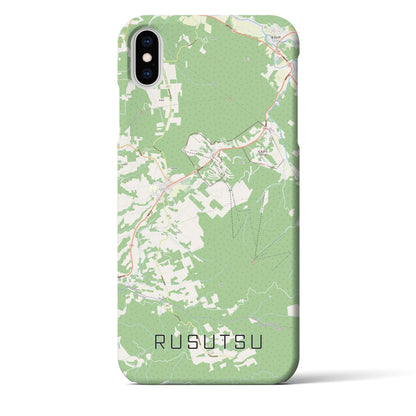 【留寿都（北海道）】地図柄iPhoneケース（バックカバータイプ）