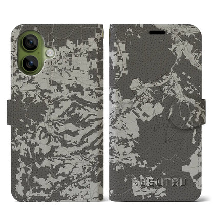 【留寿都（北海道）】地図柄iPhoneケース（手帳タイプ）