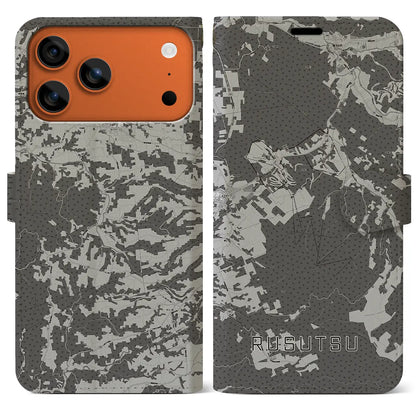 【留寿都（北海道）】地図柄iPhoneケース（手帳タイプ）