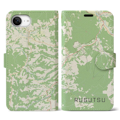 【留寿都（北海道）】地図柄iPhoneケース（手帳タイプ）