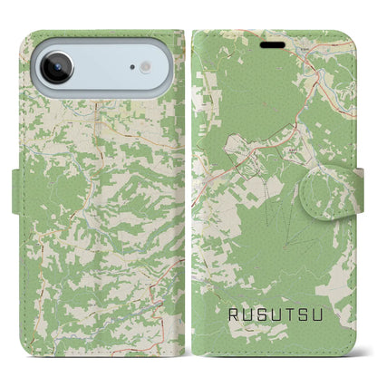 【留寿都（北海道）】地図柄iPhoneケース（手帳タイプ）