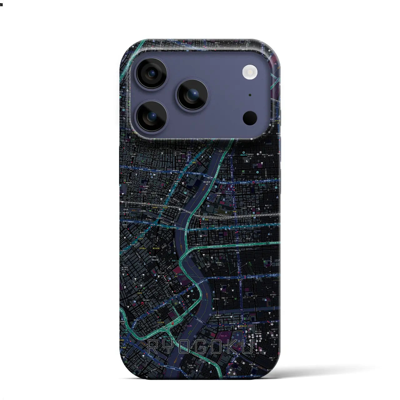 【両国（東京都）】地図柄iPhoneケース（バックカバータイプ）