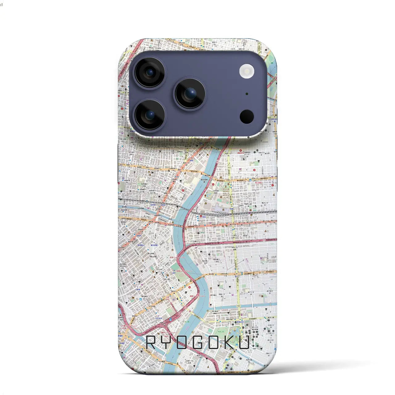 【両国（東京都）】地図柄iPhoneケース（バックカバータイプ）