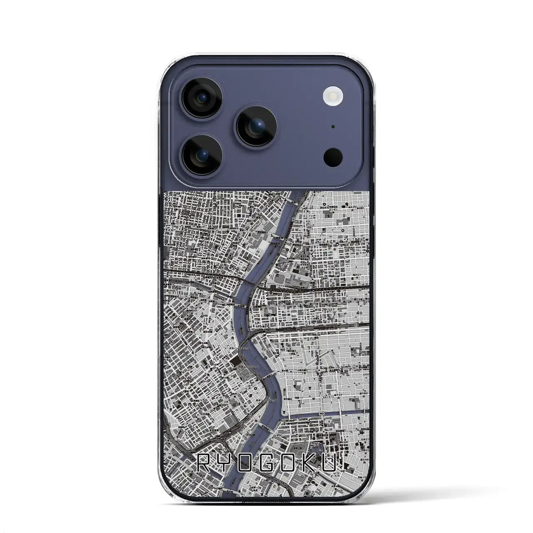 【両国（東京都）】地図柄iPhoneケース（クリアタイプ）