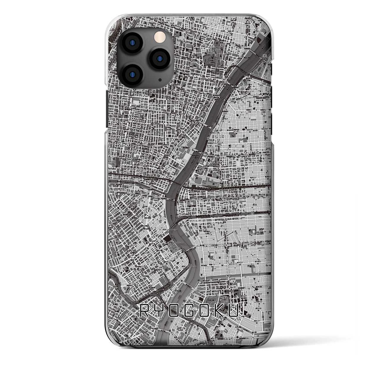 【両国（東京都）】地図柄iPhoneケース（クリアタイプ）