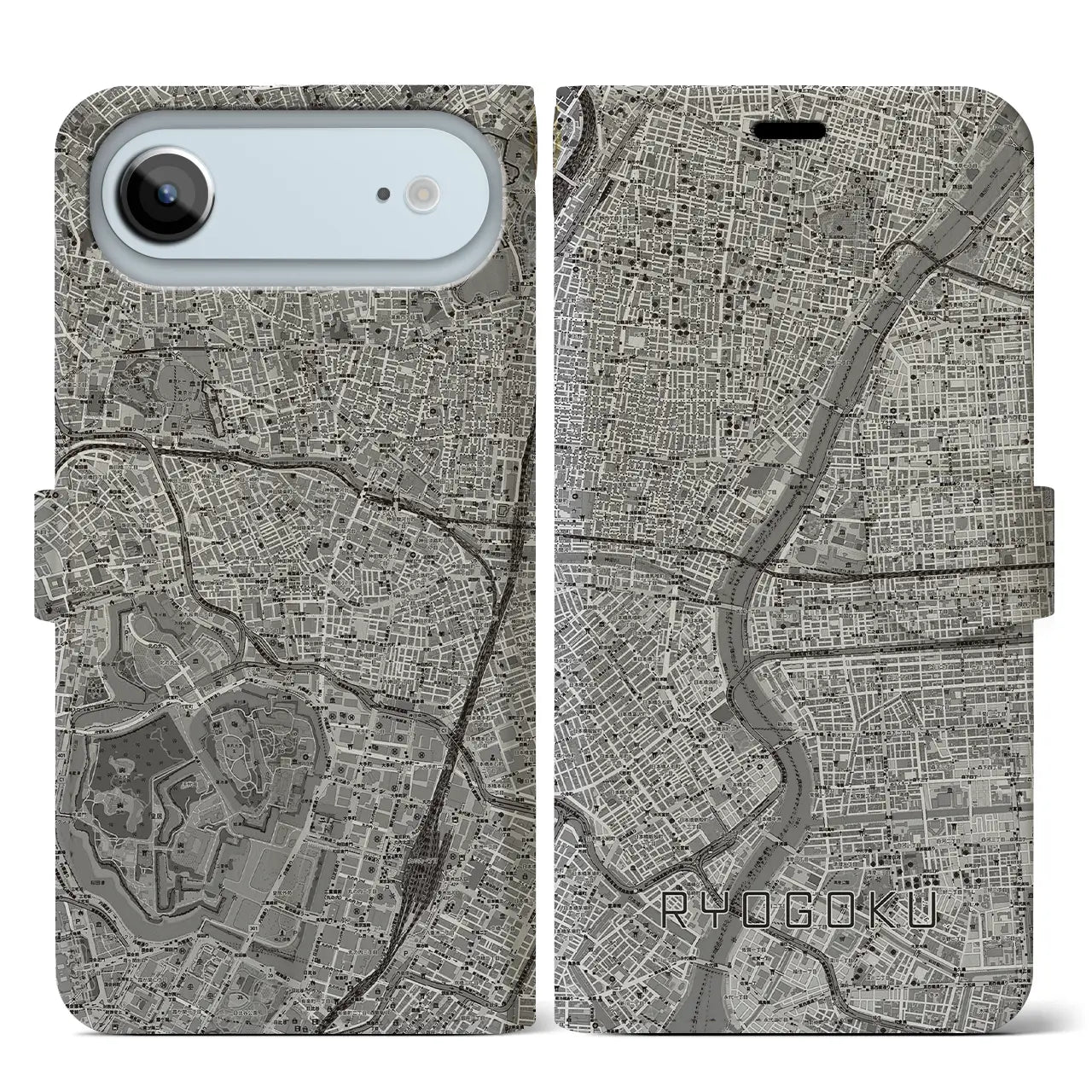 【両国（東京都）】地図柄iPhoneケース（手帳タイプ）