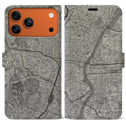 【両国（東京都）】地図柄iPhoneケース（手帳タイプ）