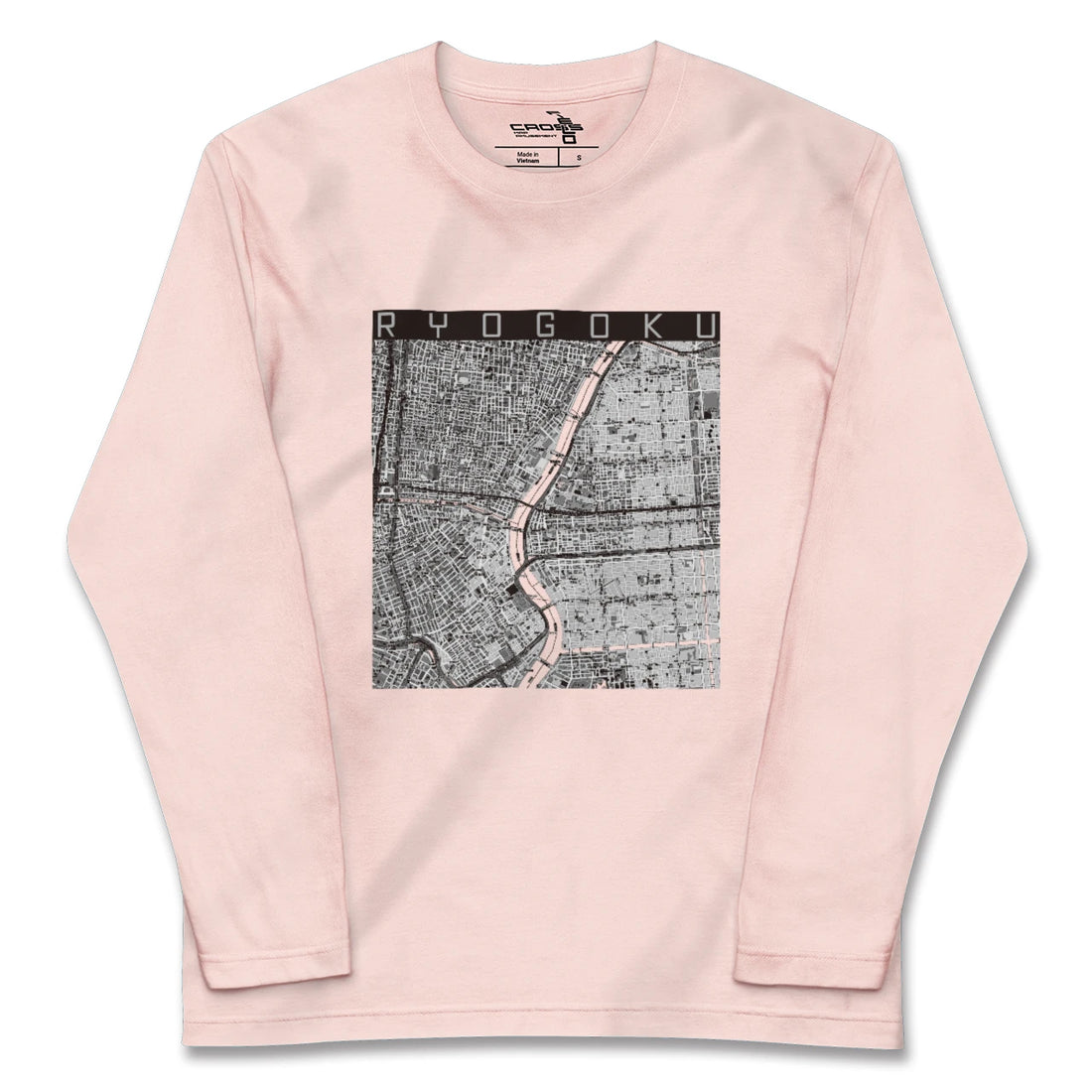 【両国(東京都)】地図柄ロングスリーブTシャツ