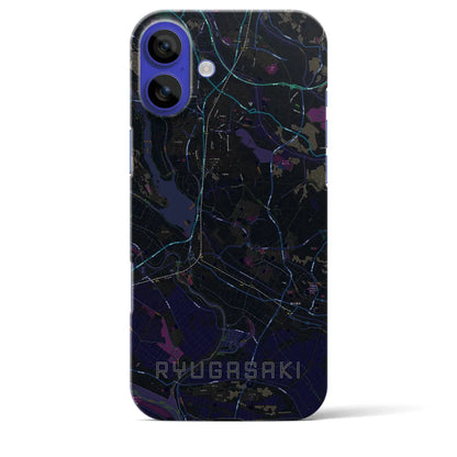 【龍ケ崎（茨城県）】地図柄iPhoneケース（バックカバータイプ）