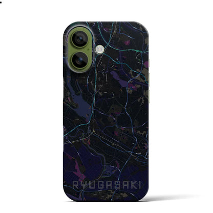 【龍ケ崎（茨城県）】地図柄iPhoneケース（バックカバータイプ）