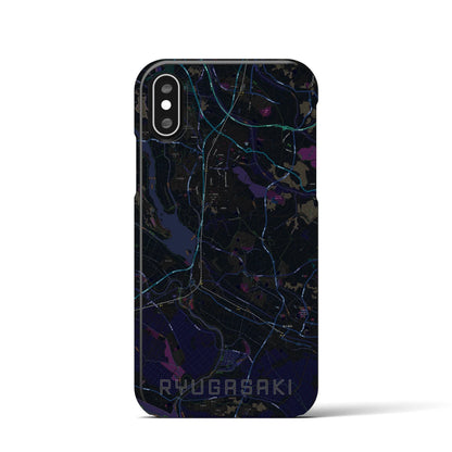 【龍ケ崎（茨城県）】地図柄iPhoneケース（バックカバータイプ）