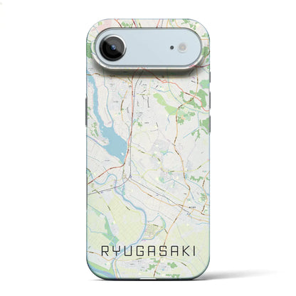 【龍ケ崎（茨城県）】地図柄iPhoneケース（バックカバータイプ）