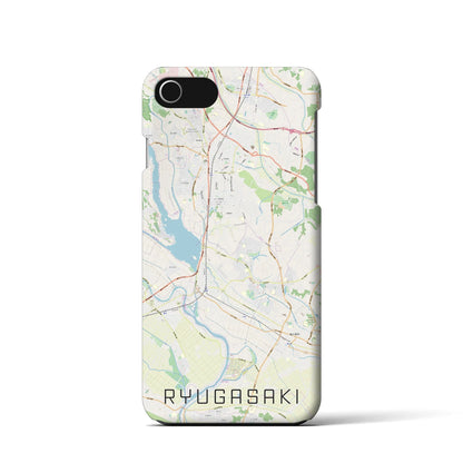 【龍ケ崎（茨城県）】地図柄iPhoneケース（バックカバータイプ）