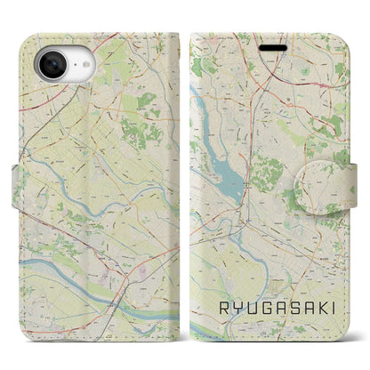 【龍ケ崎（茨城県）】地図柄iPhoneケース（手帳タイプ）