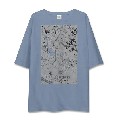 【龍ケ崎（茨城県）】地図柄ビッグシルエットTシャツ