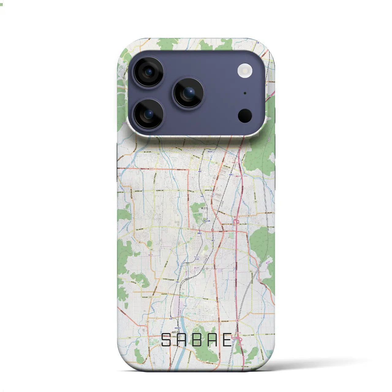 【鯖江（福井県）】地図柄iPhoneケース（バックカバータイプ）