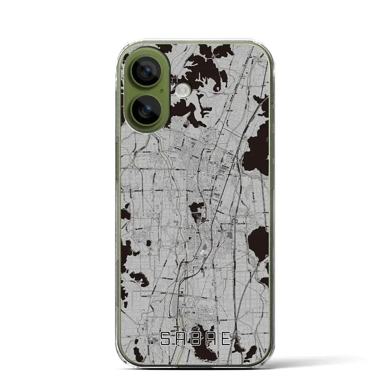 【鯖江（福井県）】地図柄iPhoneケース（クリアタイプ）