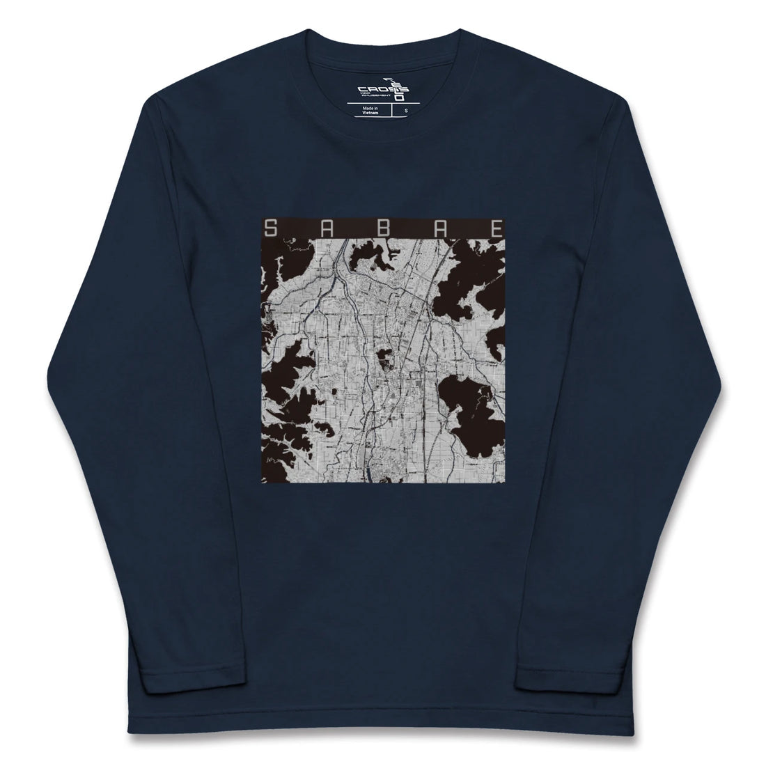 【鯖江（福井県）】地図柄ロングスリーブTシャツ