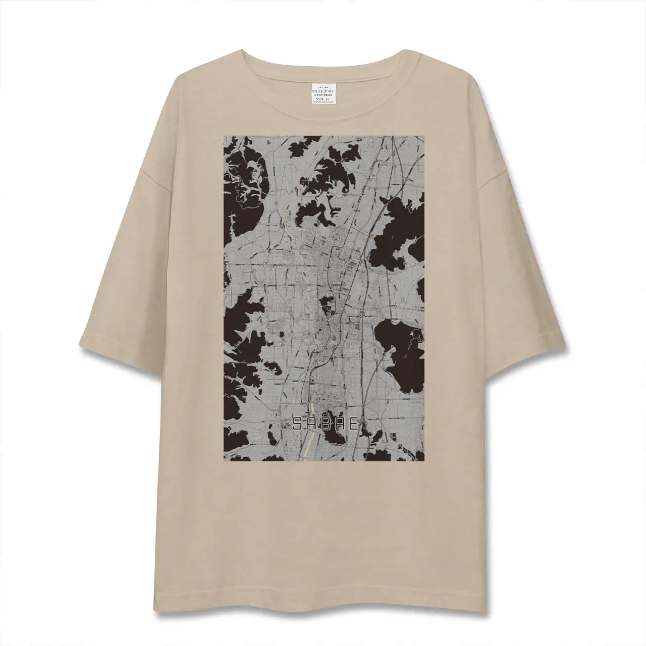【鯖江（福井県）】地図柄ビッグシルエットTシャツ