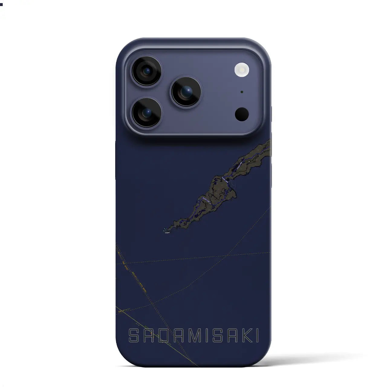 【佐田岬（愛媛県）】地図柄iPhoneケース（バックカバータイプ）